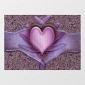 Artiesten hart onthuld raamsticker (Vel)