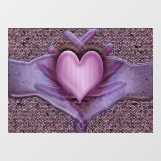 Artiesten hart onthuld raamsticker (Vel)