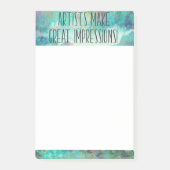 Artiesten maken geweldige impressies Sticky Note p (Voorkant)