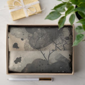 Artiesten Mixed Media Black Cream Grote Gezichten Tissuepapier (Geschenk)