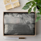 Artiesten Mixed Media Zwart Wit Cream Grote Gezich Tissuepapier (Geschenk)