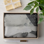 Artiesten Mixed Media Zwart Wit Grote Gezichten Tissuepapier (Geschenk)