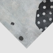 Artiesten Mixed Media Zwart Wit Grote Gezichten Tissuepapier (Detail)