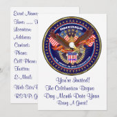 Artiesten op patriottisch of veteraan Uitzicht Kaart (Voorkant / Achterkant)