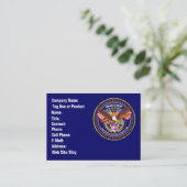 Artiesten op patriottisch of veteraan Uitzicht Visitekaartje (Staand voorkant)