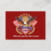 Artiesten op patriottisch of veteraan Uitzicht Visitekaartje (Achterkant)