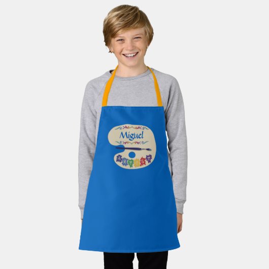 Artiesten Palet Kinder Schattigee Schilderij Smock Schort (Gedragen)