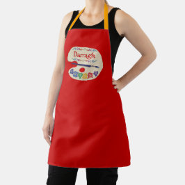 Artiesten palet schilderen mock Apron Schort