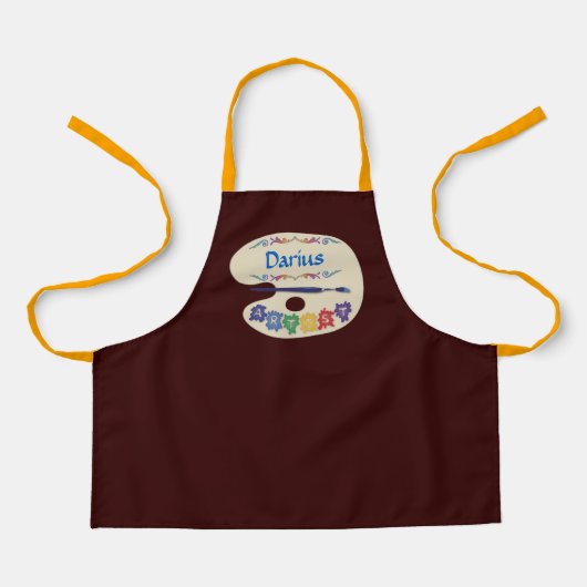 Artiesten Palette Kinder Paint Smock Schort (Voorkant)