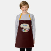Artiesten Palette Kinder Paint Smock Schort (Gedragen)