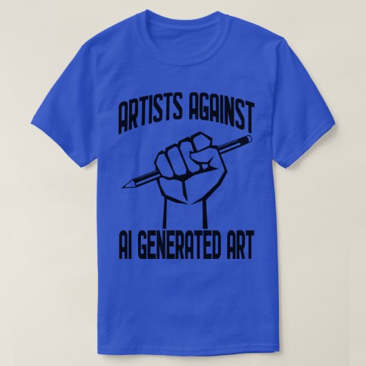 Artiesten tegen AI Generated Art 1 T-shirt (Design voorkant)
