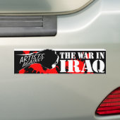 Artiesten tegen de oorlog in Irak Bumpersticker (Op auto)