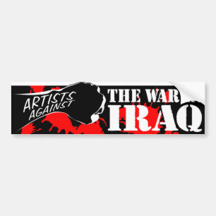 Artiesten tegen de oorlog in Irak Bumpersticker