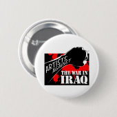 Artiesten tegen de oorlog in Irak Ronde Button 5,7 Cm (Voorkant /achterkant)