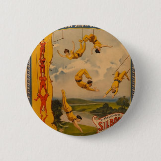 Artiesten van Barnum en Bailey/Trapeze Ronde Button 5,7 Cm