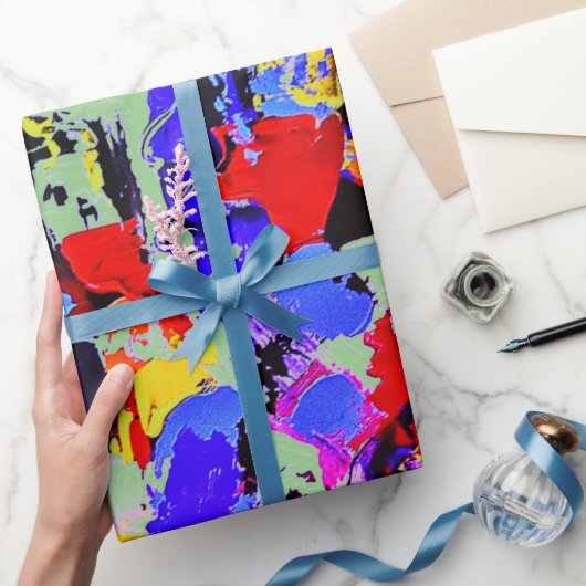 Artiestenkleur Abstract Cadeaupapier (Geschenken)