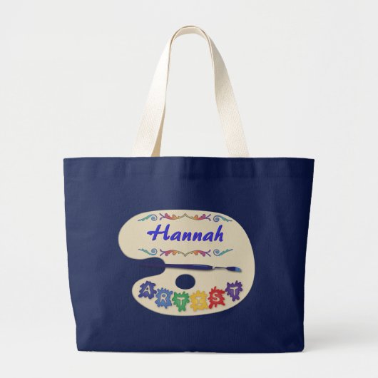 Artiestenpalet Grote Tote Bag (Voorkant)