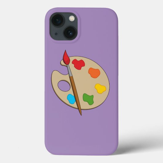 Artiestenpalet met verfborstel Case-Mate iPhone case (Achterkant)