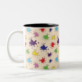 Artiestenpalet met verfspatten mok (Links)