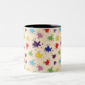 Artiestenpalet met verfspatten mok (Center)