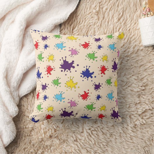 Artiestenpalet Verf spatten Inkt spot kussen (Deken)