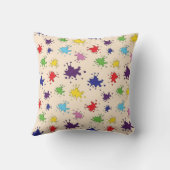 Artiestenpalet Verf spatten Inkt spot kussen (Achterkant)