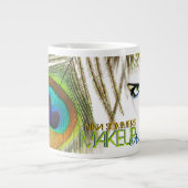 Artiestenvrouw van Makeup met piekdoek Jumbo Grote Koffiekop (Voorkant)