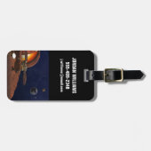 Artiest's Rendition of the Insight Lander. Bagagelabel (Voorkant horizontaal)