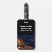 Artiest's Rendition of the Insight Lander. Bagagelabel (Achterkant verticaal)