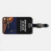 Artiest's Rendition of the Insight Lander. Bagagelabel (Achterkant horizontaal)