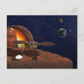 Artiest's Rendition of the Insight Lander. Briefkaart (Voorkant)