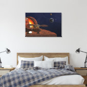Artiest's Rendition of the Insight Lander. Canvas Afdruk (Insitu (Slaapkamer))