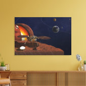 Artiest's Rendition of the Insight Lander. Canvas Afdruk (Insitu (Woonkamer))