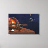 Artiest's Rendition of the Insight Lander. Canvas Afdruk (Voorkant)