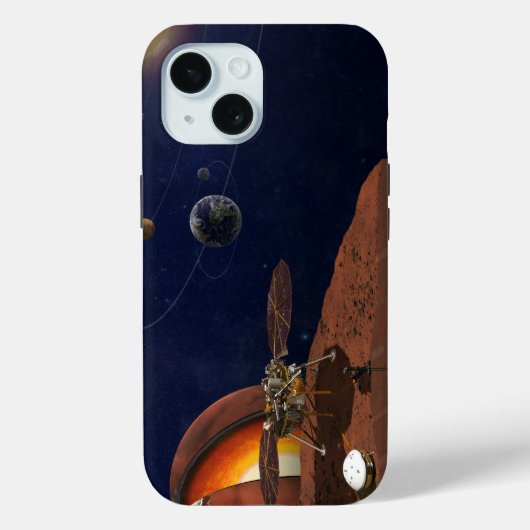 Artiest's Rendition of the Insight Lander. Case-Mate iPhone Case (Achterkant)