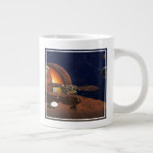 Artiest's Rendition of the Insight Lander. Grote Koffiekop (Rechts)