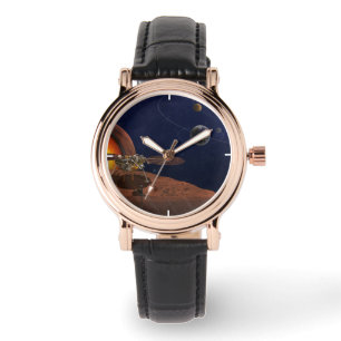 Artiest's Rendition of the Insight Lander. Horloge