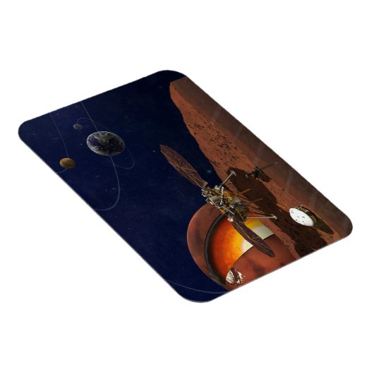 Artiest's Rendition of the Insight Lander. Magneet (Rechterzijde)