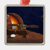 Artiest's Rendition of the Insight Lander. Metalen Ornament (Voorkant)