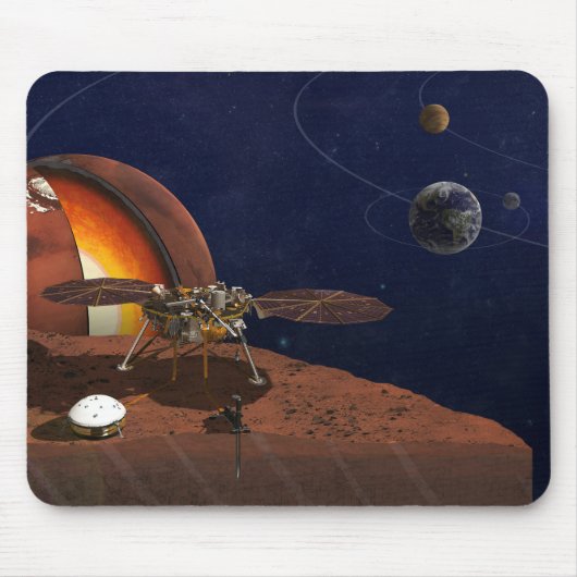 Artiest's Rendition of the Insight Lander. Muismat (Voorkant)