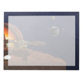 Artiest's Rendition of the Insight Lander. Notitieblok (Voorkant)