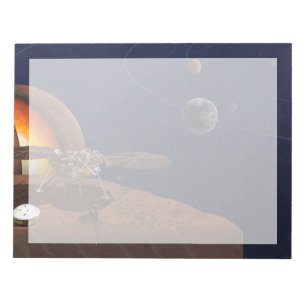 Artiest's Rendition of the Insight Lander. Notitieblok