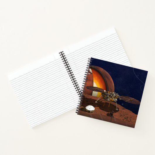 Artiest's Rendition of the Insight Lander. Notitieboek (Binnen)