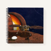 Artiest's Rendition of the Insight Lander. Notitieboek (Voorkant)