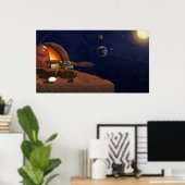 Artiest's Rendition of the Insight Lander. Poster (Thuiskantoor)