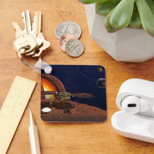 Artiest's Rendition of the Insight Lander. Sleutelhanger (Bureau)