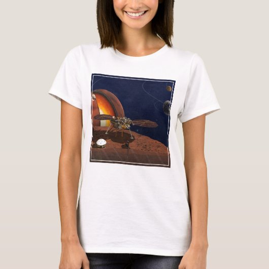 Artiest's Rendition of the Insight Lander. T-shirt (Voorkant)