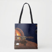 Artiest's Rendition of the Insight Lander. Tote Bag (Voorkant)