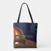 Artiest's Rendition of the Insight Lander. Tote Bag (Achterkant)