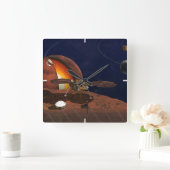 Artiest's Rendition of the Insight Lander. Vierkante Klok (Huis)